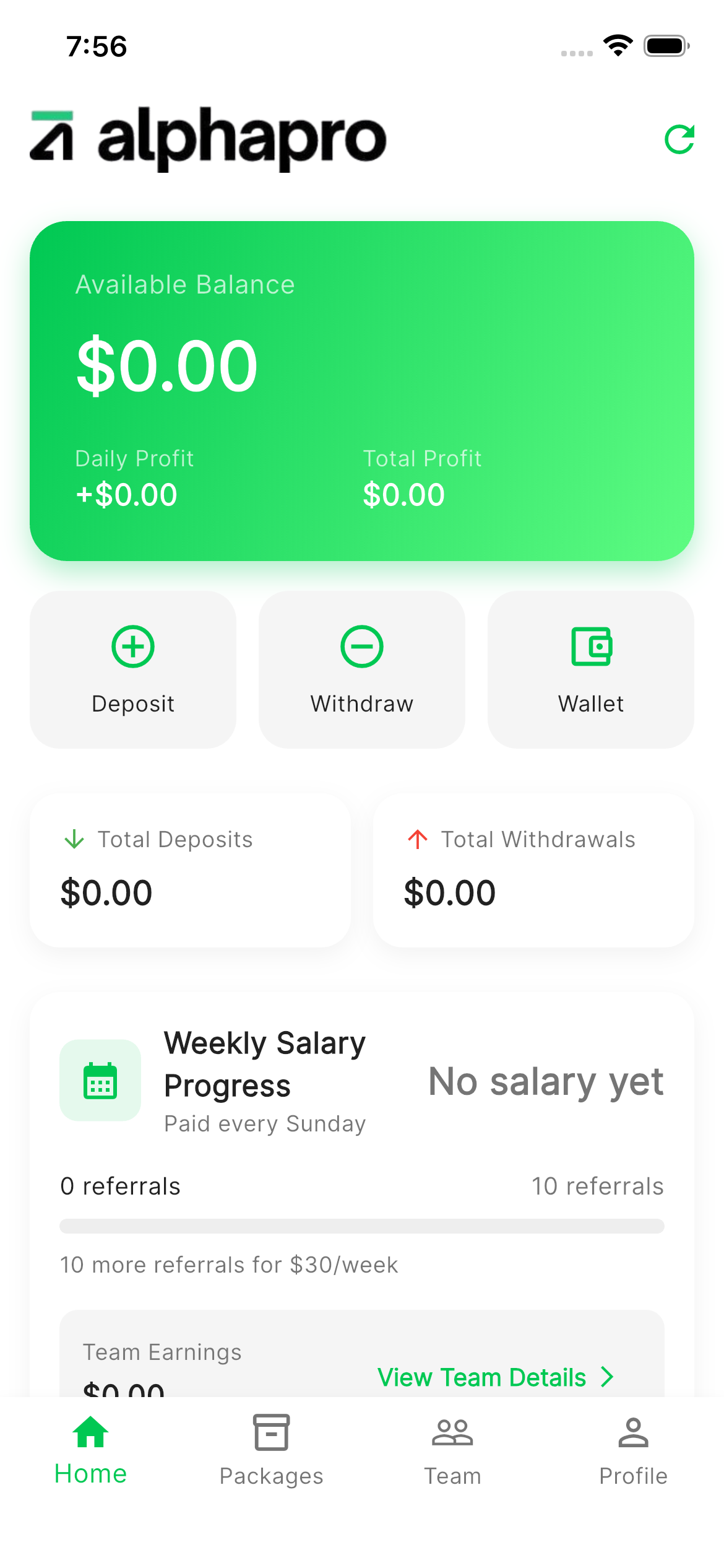 AlphaPro Trading App